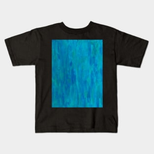 Blue water pattern Kids T-Shirt